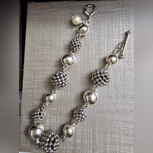 Michael Dawkins sterling silver ball bracelet! Excellent condition. Like new. Ma